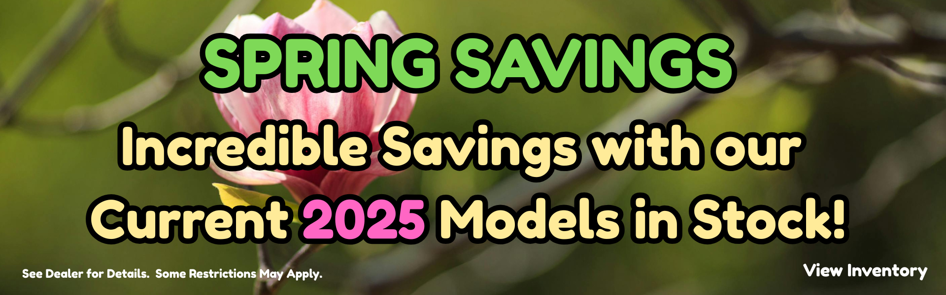 2025 models March banner Spring push 2026